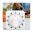 thumbnail image 3 of 2-Pack Square 60 Mechanical Kitchen Timer,Chef Cooking Timer Clock with Loud Alarm,,2 x timer,Black&White, 3 of 8