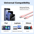 thumbnail image 4 of for iPhone 17 16 15 Charger,2 Pack USB C Charger Block Type C Chargers 6FT Cord Wall Chargers Compatible with iPhone Air/17/17 Pro/17 Pro Max/16/16 Plus/16 Pro/16 Pro Max/15 Pro Max/Min,Pink, 4 of 6