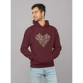 thumbnail image 2 of I Love You Baby Heart Hoodie Men -Image by Shutterstock, Male 5X-Large, 2 of 4