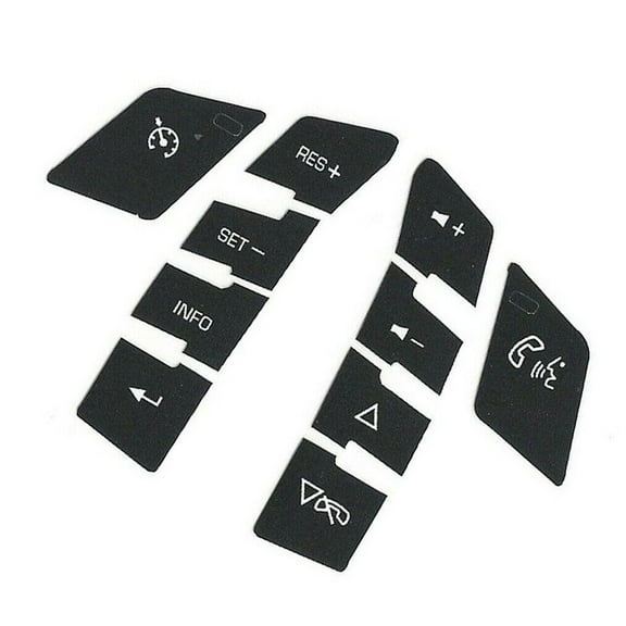 Tekuisi Steering Wheel Repair Sticker Set for Corvette for Malibu C6 for Pontiac G6 Steering Wheel Button Repair Decals