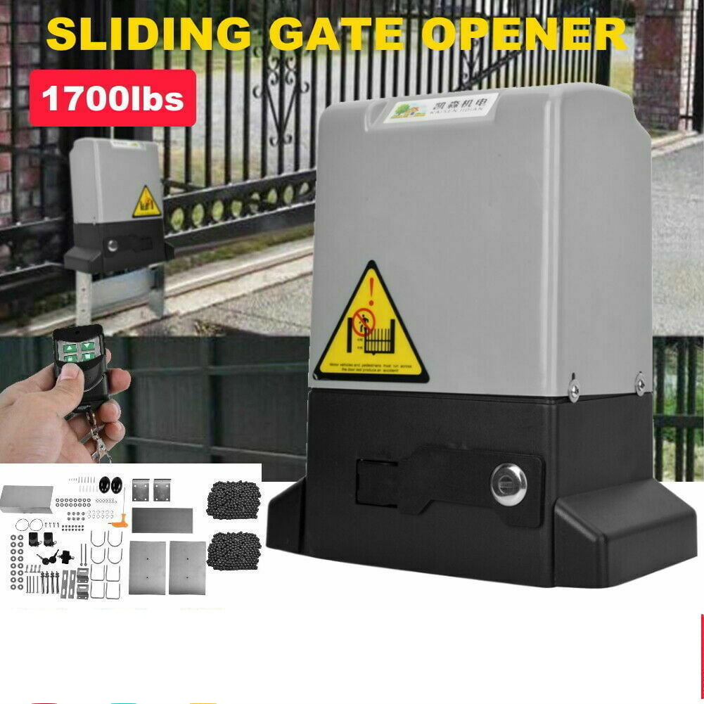 Details about   3500 lbs Electric Sliding Gate Opener Automatic Driveway Operator Remote 110V 