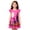 00-Hot Pink1322, variant on WOYY Girls Halloween Nightgown Graphic Soft Ruffle Sleeve Sleepshirt Nightwear, Sizes 3-10