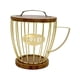 thumbnail image 1 of Portacápsulas de café Portacápsulas de café Cesta de hierro moderna con forma de taza Oro con tapa, 1 of 9