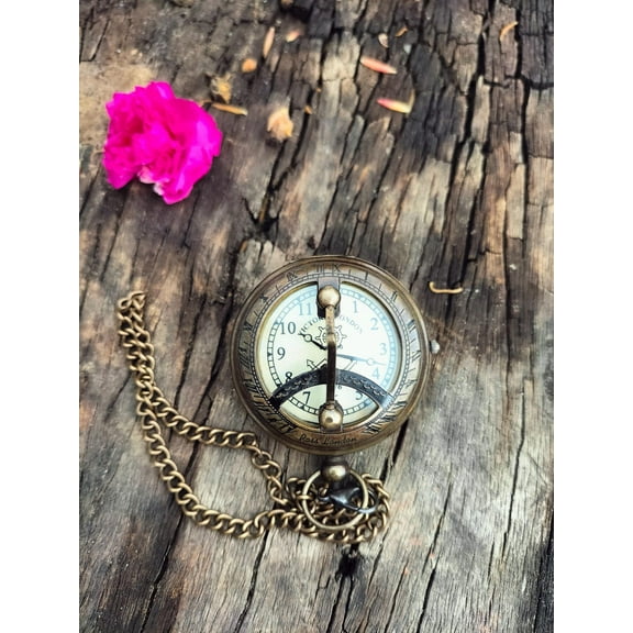 Victoria Pocket Watch with Coat Chain – Vintage Quartz Pocket Timepiece for Boys & Girls – Elegant Gift for Teens & Kids