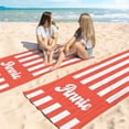 thumbnail image 2 of Personalized Beach Towel for Kids & Adults with Name 400GSM Custom 100% Microfiber Pool Towel Ultra Absorbent Super Soft Towels Personalized Gift for Women Men, 2 of 8
