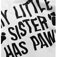 thumbnail image 5 of Little Sister Has Paws Cute Dog Pet Toddler Boy Girl T Shirt Infant Toddler Brisco Brands 18M, 5 of 6