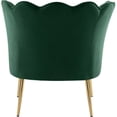 thumbnail image 3 of Meridian Furniture Jester Green Velvet Accent Chair with Gold Iron Legs, 3 of 5
