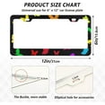 thumbnail image 3 of Coolnut Butterfly License Plate Frames 2pcs, Aluminum Universal Car License Plate Holder with Round Hole for US Vehicles, 12"x 6", 3 of 7