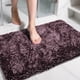 thumbnail image 1 of Alfombra de baño Yimobra, grande, antideslizante, 90 x 60 cm, chenilla, color morado y gris, 1 of 7