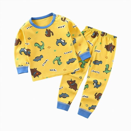 TOWED22 Toddler Baby Kid Girl Cute Fall Winter Clothing Set 2 Piece Print Long Sleeve Soft Sweatshirt and Cozy Joggers Pants Set Outfits Clothes(Brown 12-18 M)