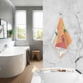 thumbnail image 2 of Yayeee 2 Pack Hand Towels for Bathroom 100% Cotton 16" x 28" Soft Absorbent Kitchen Towel, Orange Glasses, 2 of 7