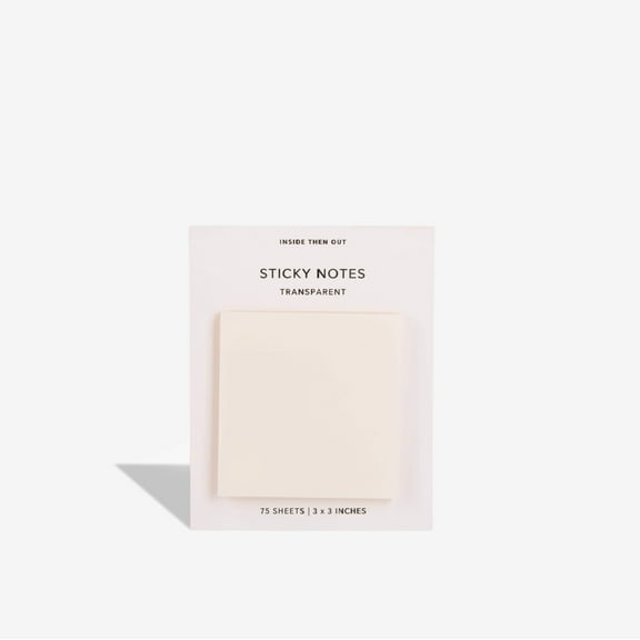 Inside Then Out -Transparent Sticky Notes