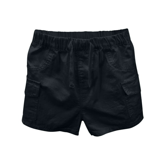 Ugoldhm Toddler Boys' Elastic Waist Drawstring Cargo Shorts - Casual Summer Bottoms, 1-7 Years