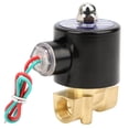 thumbnail image 1 of Brass Valve, Leak-Proof Stable Performance High Reliability Water Pressure Valve, Water For Air Oil AC24V, 1 of 8