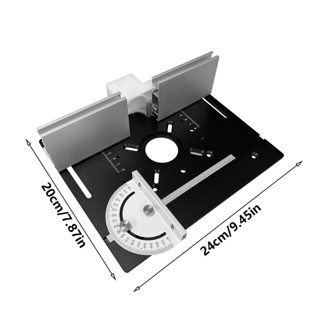 Zeiwohndc Quality Aluminum Router Table Insert Plate for Carpentry and Decoration