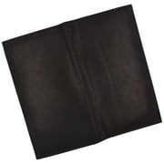 menswallet Mens Leather Long Wallet Pockets ID Card Clutch Bifold Purse, Black