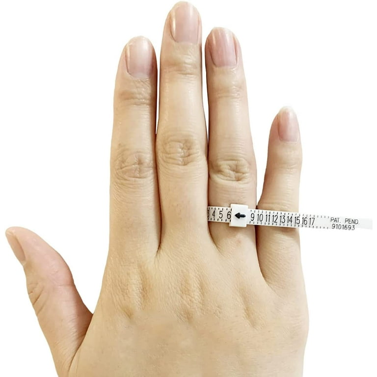 Ring Sizer Find Your Ring Size at Home Finger Sizer, Reusable Measuring Tool,  Sizes 1-17, Adjustable Ring Size Finder for Stacking Rings 