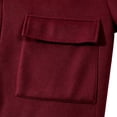 thumbnail image 6 of Turilly Men's Collared Shacket Snap Button Jacket Flap Pockets Casual Lightweight Overshirt for Fall Winter Daily, 6 of 9