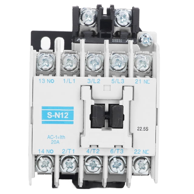 Contactor de Ca Magnética, Contactor AC de Bajo Consumo de Potencia 3 Pole ConductIvido Fuerte Punto de ContactO Estable ABS para Electricidad en el HOGAR