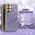 thumbnail image 2 of For Samsung Galaxy S25 Ultra Case Electroplating Ripple Texture PU + TPU + PC Phone Back Cover - Gre, 2 of 5