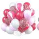 thumbnail image 1 of Nvzi Globos, 30 piezas de globos de confeti de 12 pulgadas y globos de látex morado y rosa metálico con cinta, baby shower, decoraciones para fiestas de bodas, H, 1 of 4