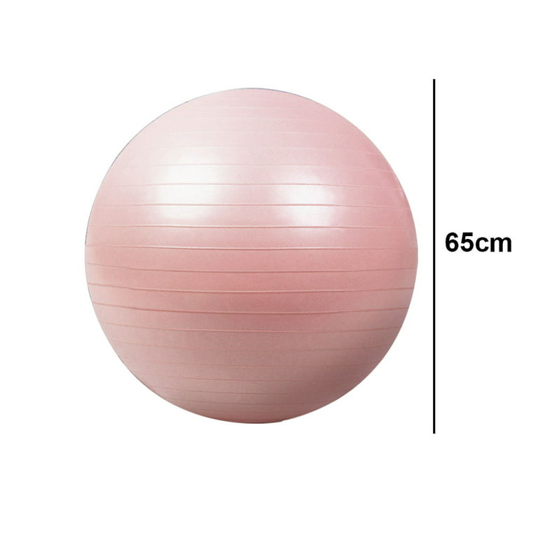 Exercise Ball - Yoga Ball for Workout Pregnancy Stability - Balance Ball-  Fitness Ball Chair for Office, Home Gym，pink,pink,65cm,F70934