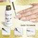 thumbnail image 5 of Set de delineadores en gel para decoración de uñas JODSONE Gold Mirror Chrome, 2 unidades, 5 of 7