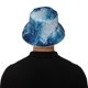thumbnail image 5 of Balery Abstract Ocean Waves Sombreros para el sol para hombre y mujer, sombrero de pescador con UPF 50+, 5 of 6