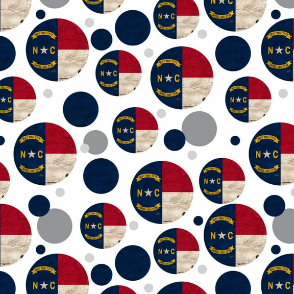 Rustic North Carolina State Flag Distressed USA Premium Gift Wrap Wrapping Paper Roll