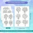 thumbnail image 2 of HLONK 4 Sheets 16Pcs Wedding Dress Water Soluble Hand Sewing Stabilizers for Fabric 11.6x8.2 Inch Embroidery Stitch Practice Embroidery Patterns Transfers for Embroidery Beginners Lovers, 2 of 7