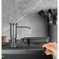 thumbnail image 5 of Soap Dispenser for Kitchen Sink, Brushed Nickel Stainless Steel Pump Head with 39.5 inches Extension Tube. Soap dispenser shelf with hooks, 5 of 7