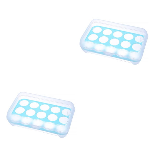 Caja de almacenamiento para refrigerador de huevos Naiovety 15 rejillas plástico anticolisión transparente
