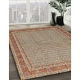 thumbnail image 2 of Ahgly Company Indoor Rectangle Traditional Sienna Brown Persian Area Rugs, Swatch Sample, 2 of 6