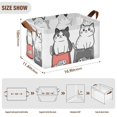 thumbnail image 7 of Yayeee Foldable Storage Basket for Shelves with Handles Set of 2 Waterproof Cloth Bins, Black Chubby Cat, 7 of 7