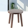 thumbnail image 4 of Step Stool, Wood Stool 9.1x9.1x8.7inch Non-Slip  For Bedroom Garden Study, Balcony For Living Room Bathroom, 4 of 8