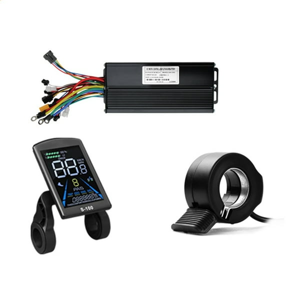 1 * Ebike Sine Wave Controller 1 * S-100 LCD Color Display 1 * 130X Thumb Throttle-Black