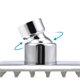 thumbnail image 5 of Cabezal de ducha de alta presión Uxcell, cabezal de ducha de lluvia de 4 pulgadas, cabezal de ducha de lluvia ajustable de 360 grados de acero inoxidable., 5 of 5
