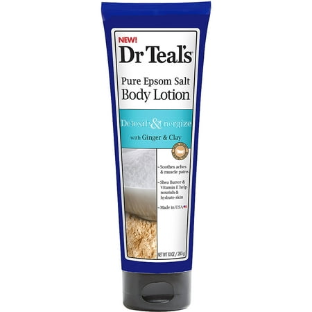 Détoxifier de Dr.Teal & Energize pur sel d'Epsom Lotion pour le corps, 10 oz
