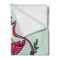 thumbnail image 2 of Camera Soft Flannel Fleece Blanket, Love Bird Chirping on Top of Vintage Old Photo Machine with Botany Creative Blooms, Cozy Plush for Indoor and Outdoor Use, 70" x 90", Multicolor, by Ambesonne, 2 of 5