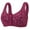 Hot Pink, variant on Fnooota Womens Bras Front Closure, Wireless Comfort Everyday Full Coverage Push Bras Hot Pink Size 44-52(DE)