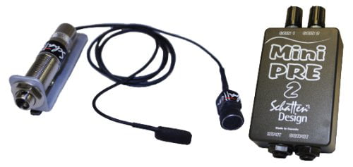 Schatten BJ-02 M-KIT Banjo Microphone w/Mini-Pre 2 Dual Channel Preamp for BJ-02 