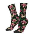 thumbnail image 1 of Balery Rose Flowers Calcetas Largas con Estampado para Hombre y Mujer – Suaves y Transpirables, Talla Única (US 5-11), 1 of 6