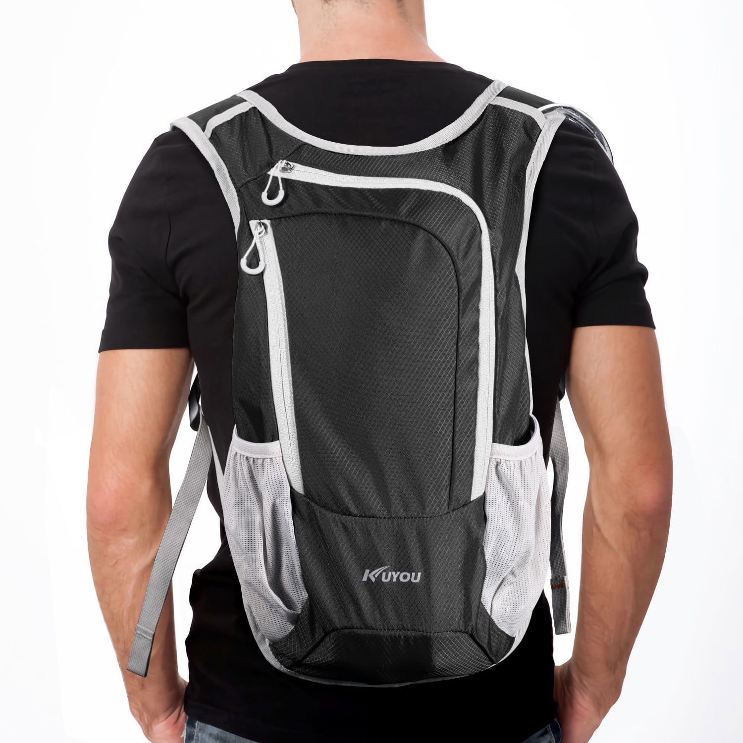 KUYOU 10L Hydration Backpack with 2L Hydration Bladder Lightweight  Insulation Water Pack Fits Men u0026 Women,Black - Walmart.com