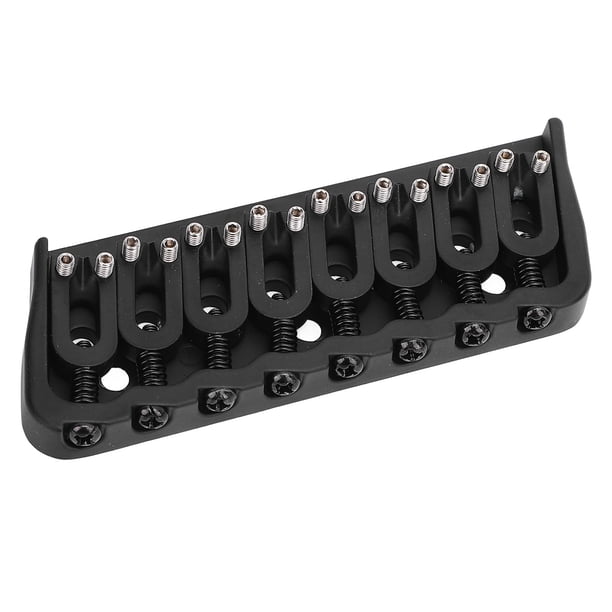 Puente De Cuerdas A Través Del Cuerpo, Puente De Guitarra De 8 Cuerdas Fácil Instalación Piezas De Repuesto De Alta Resistencia Para Guitarras Eléctricas