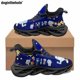 thumbnail image 1 of Doginthehole - Zapatos informales transpirables de verano con estampado de dientes de amor, zapatillas planas para exteriores para mujeres y hombres, zapatos deportivos clásicos con cordones, 1 of 6