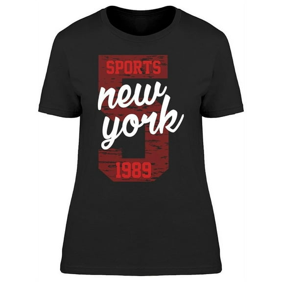 Sports 5 New York 1989 T-Shirt Women -Image by Shutterstock, Female Small
