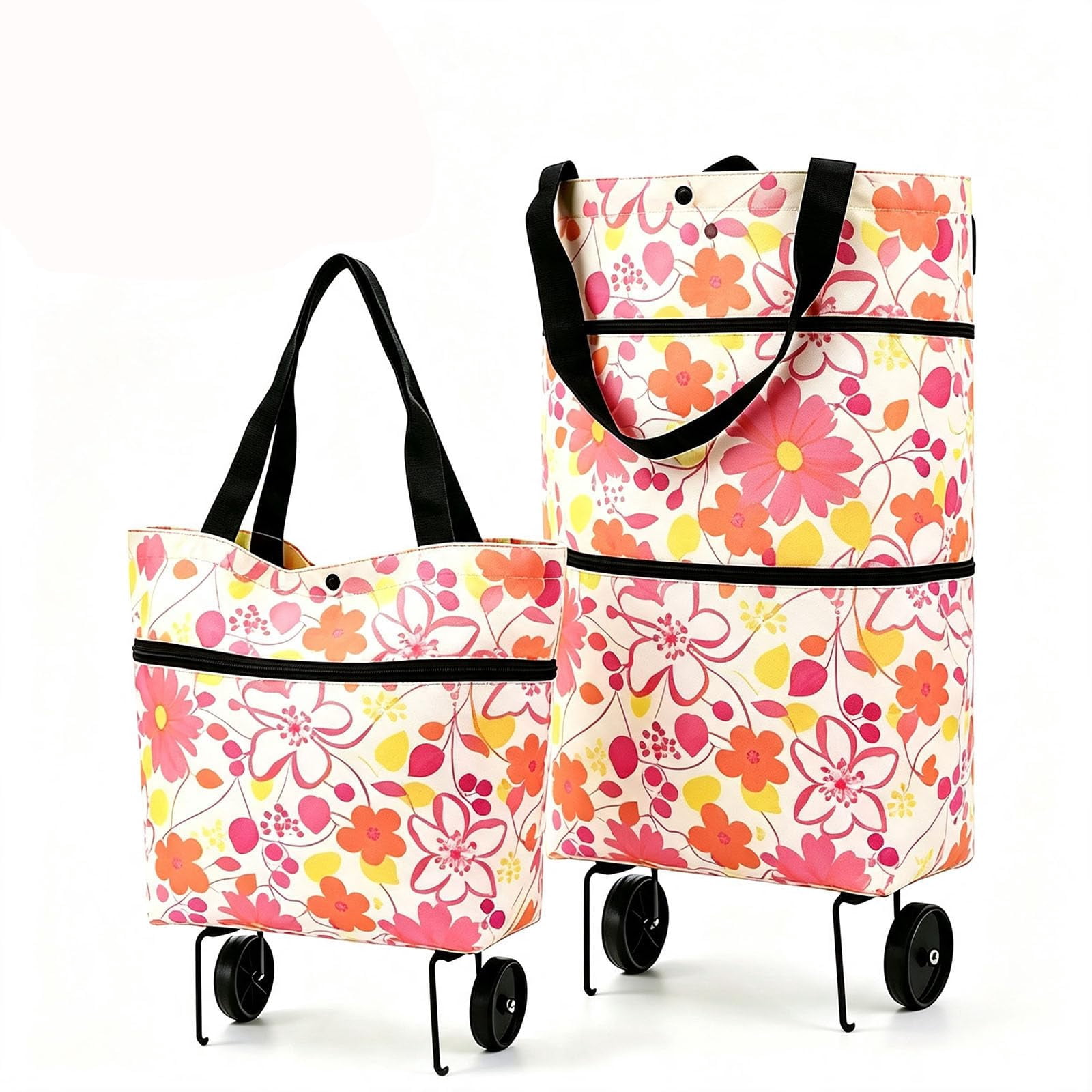 Joovy Boot X2 Lightweight Double Shopping Cart with 2 Reusable