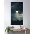 thumbnail image 2 of Ufo Over Columbine Valley Poster Wall Art, Modern Wall Decor, 16x24 UNFRAMED, 2 of 3