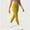 #Yellow, variant on DPTALR Women's Solid Color High Waist Tight Yoga Pants,White,Size L