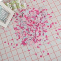 MLINS Pink Plastic Confetti for Party Decoration Perfect for Wedding Birthday Festive Mood 1cm 50g